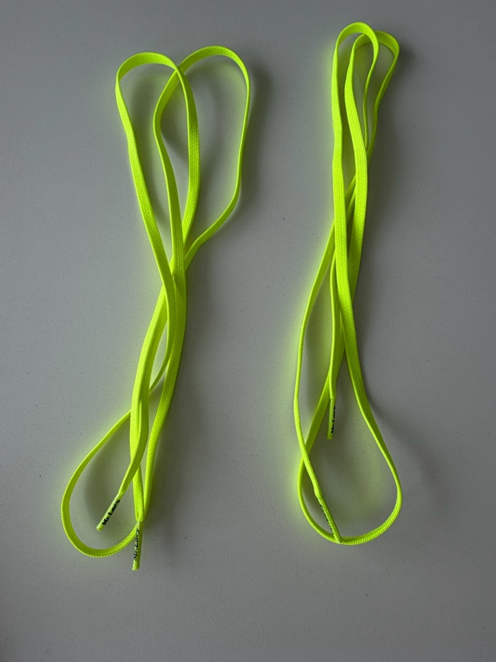 Me Lacy NEON Yellow Lace Shoelaces - Bright Reflective Style- NEW